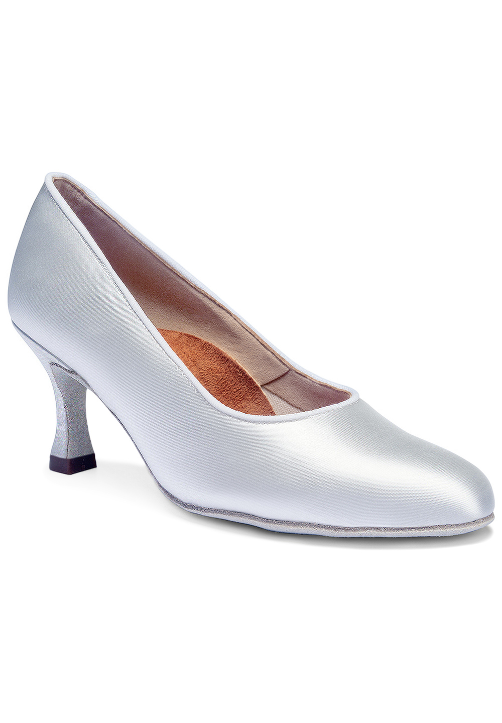 International Dance Shoes IDS ICS RoundToe -White Satin