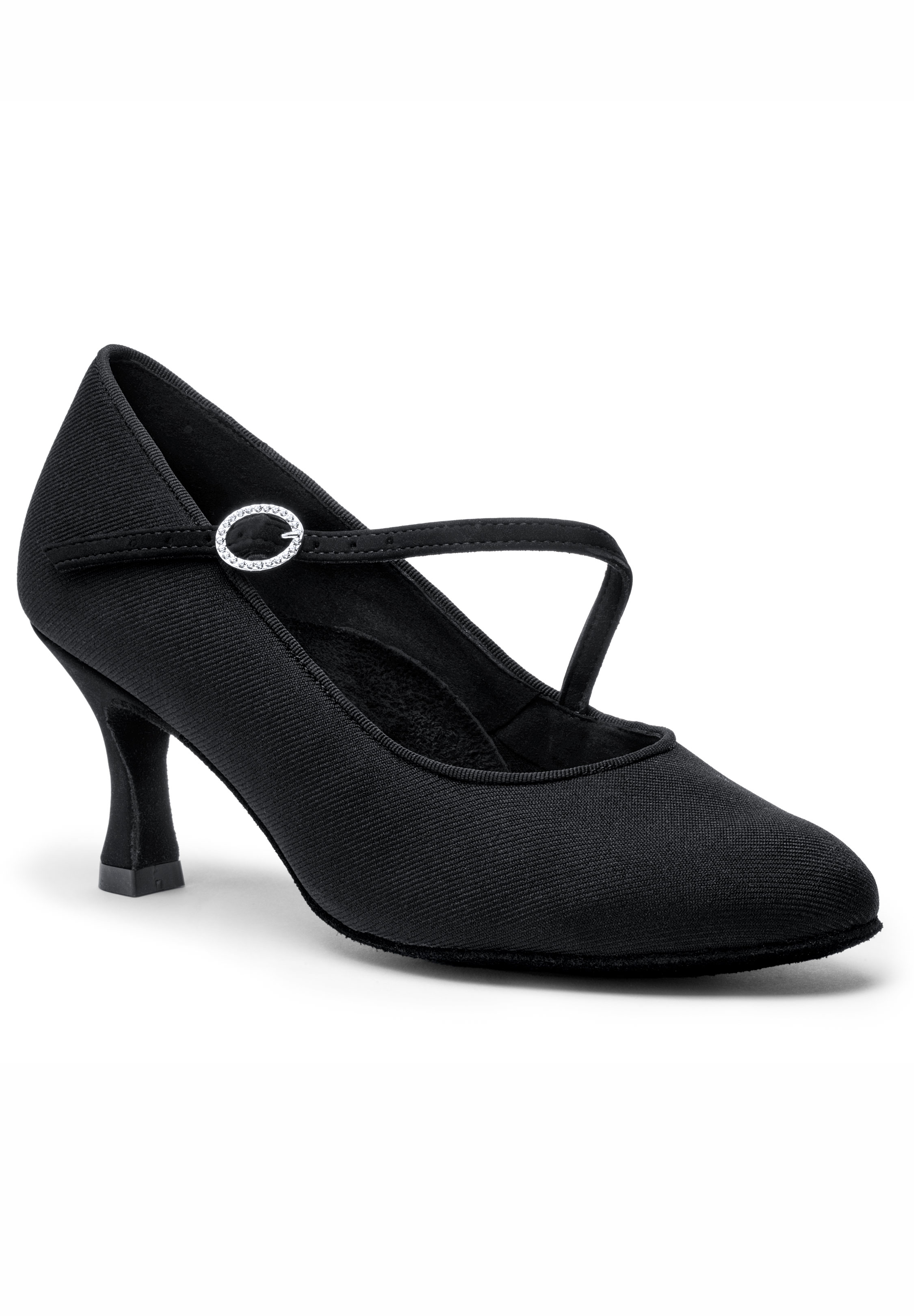 International Dance Shoes IDS ICS RoundToe S/S -Black Lycra