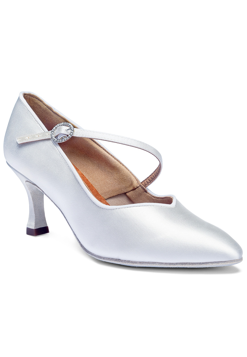 International Dance Shoes IDS ICS SuperStar S/S -White Satin