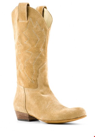 Paoul 401 Cowboy Lightning Dance Boots-Kaki Crust