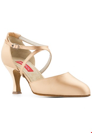 Paoul 693 Twinkling Sands Smooth Dance Shoes-Flesh Satin