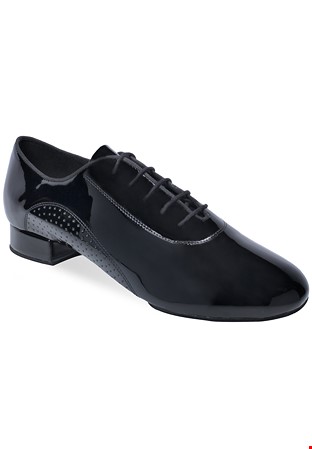 Ray Rose Austin Mens Ballroom Shoes 339 -Black Patent/Perforated Arch