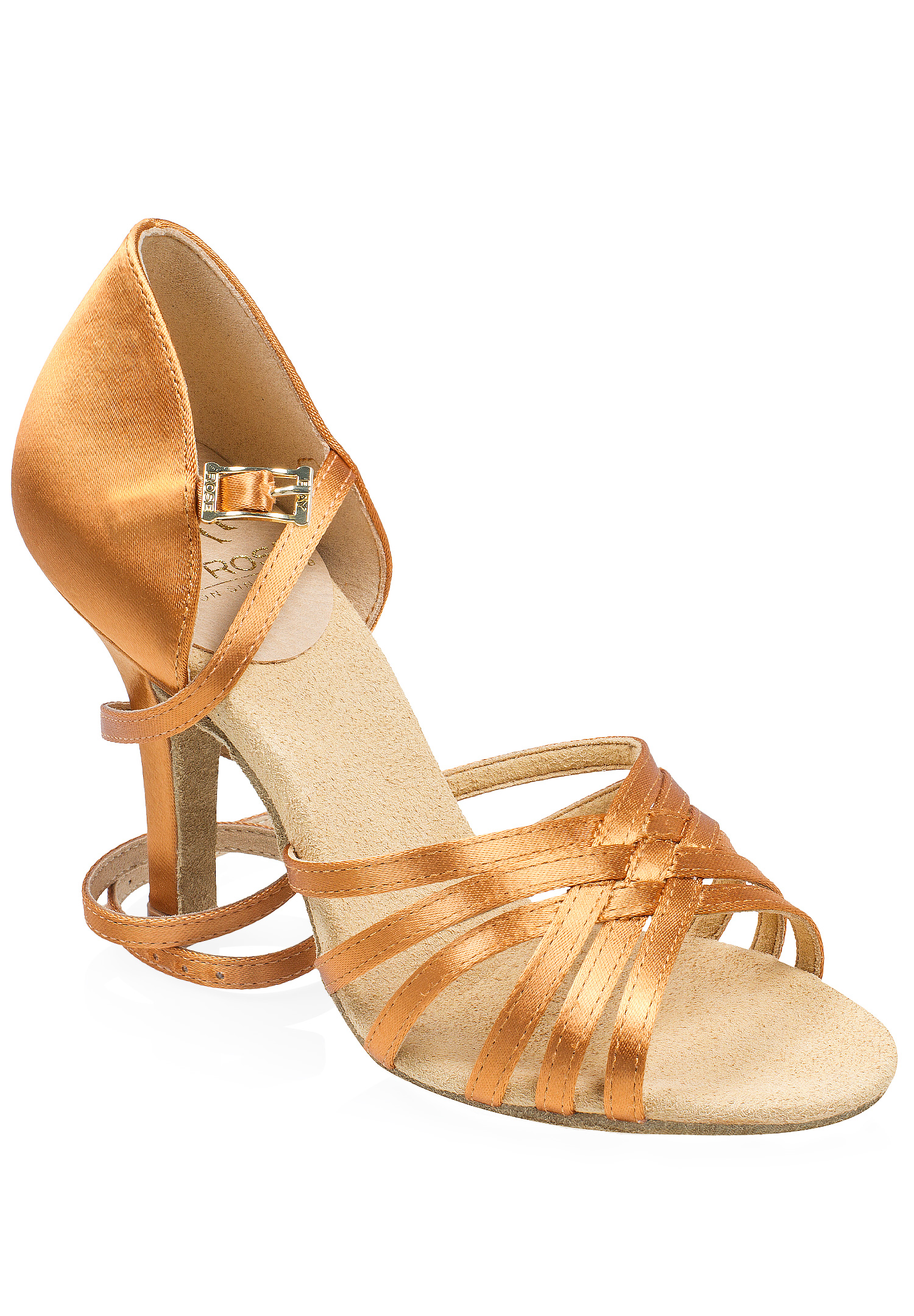 Ray Rose Selene Latin Shoes 865-X-Light Tan Satin