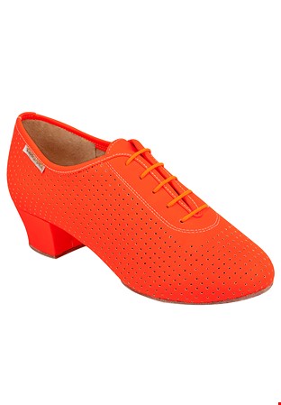 Supadance 1326-Neon Orange Perf Eco Leather