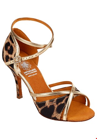 Supadance Ladies Latin Shoes 1073-Tan Leopard