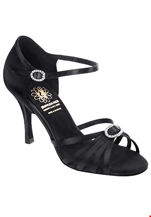 Supadance Ladies Latin Shoes 1517-Black Satin