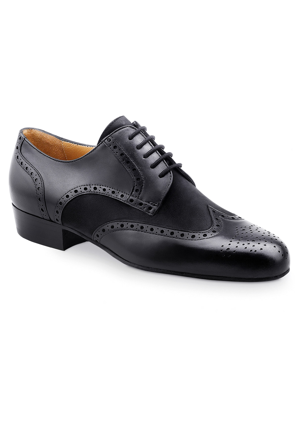 Werner Kern Udine 28023 Dance Shoes-Black Nappa/Black Nubuck