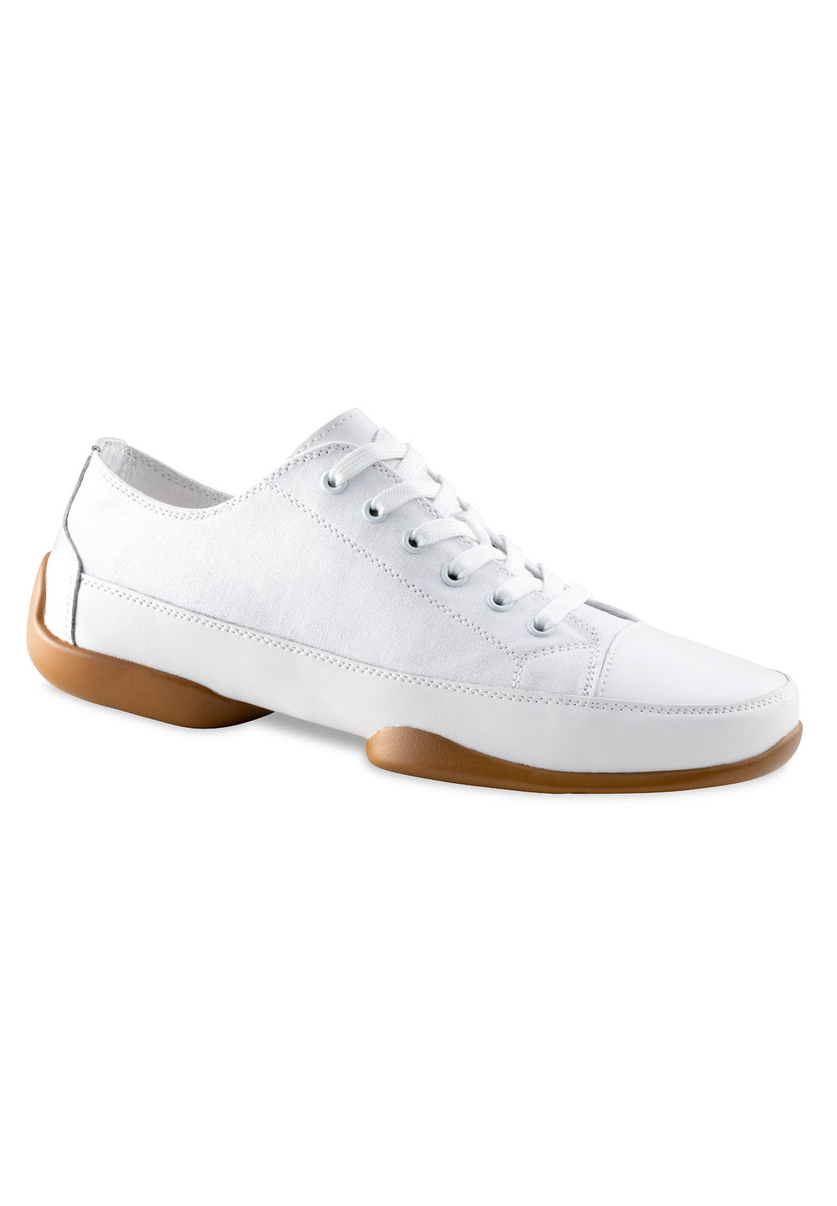 Anna Kern 4040 Mens Dance Sneakers-White Canvas