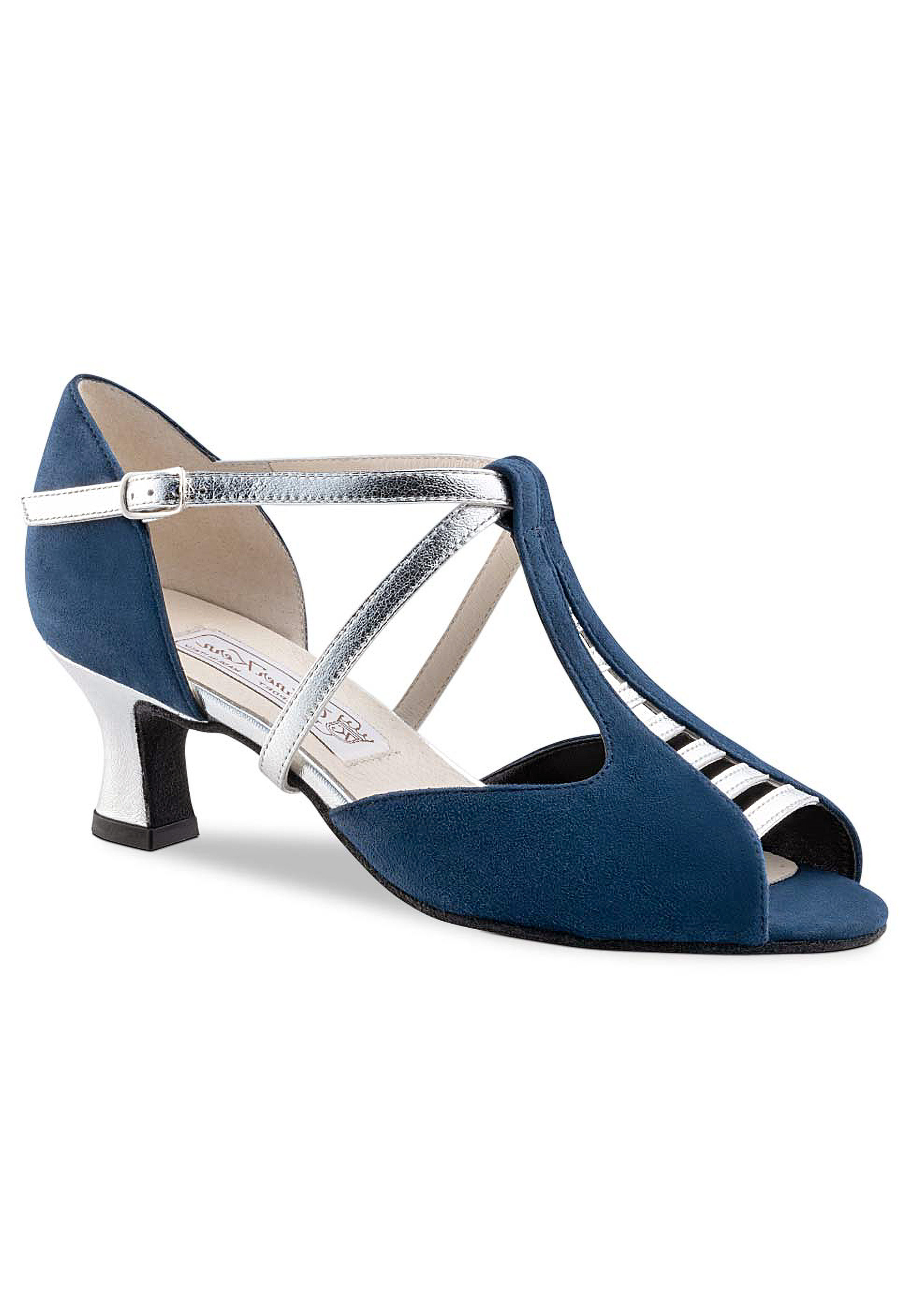 Werner Kern Holly Dance Shoes-Blue/Silver Nappa Leather