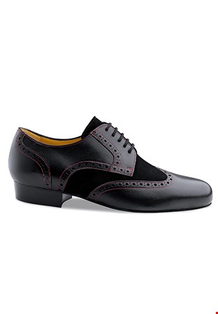 Werner Kern Trapani Mens Ballroom Shoes-Black Suede/Nappa