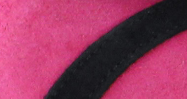 Black/Hot Pink Suede